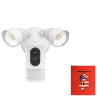 Eufy_cam Рефлектор 2, 2K, 2-Насочен Аудио, Хард Жичен, Водоотпорен, Без Такси, IP Мрежа, Wifi, Безбедност, Дома, Крпа За Чистење