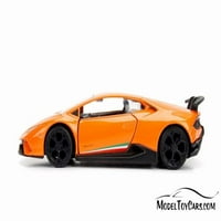 Lamborghini Huracan Performante Хард Врвот, Портокал - Jada 30108dp-скала Deecast Модел Играчка Автомобил