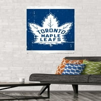 Торонто Јавор Листови-Ретро Логото Ѕид Постер, 22.375 34
