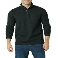 Chaps Men's Flatback Rib Westport Quarter Zip Mockneck Nit- големини XS до 4xB